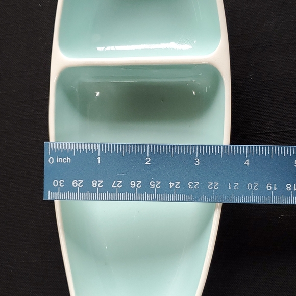 Tiffany Blue Ceramic Double Dish Tray - Picture 8 of 8